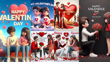 How to Create Viral 3D AI Happy Valentines day name Editing 2024 II Bing Image Tutorial with Prompt