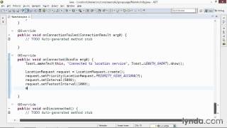 43 Listening for current location updates (Building Mobile Apps with Google Maps Android API v2)