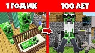картинка: КАК КРИПЕР ПРОЖИЛ ЖИЗНЬ В МАЙНКРАФТ / ЭВОЛЮЦИЯ МОБОВ MINECRAFT / ЖИЗНЬ МОБОВ В МАЙНЕ ЖИЗНЕННЫЙ ЦИКЛ