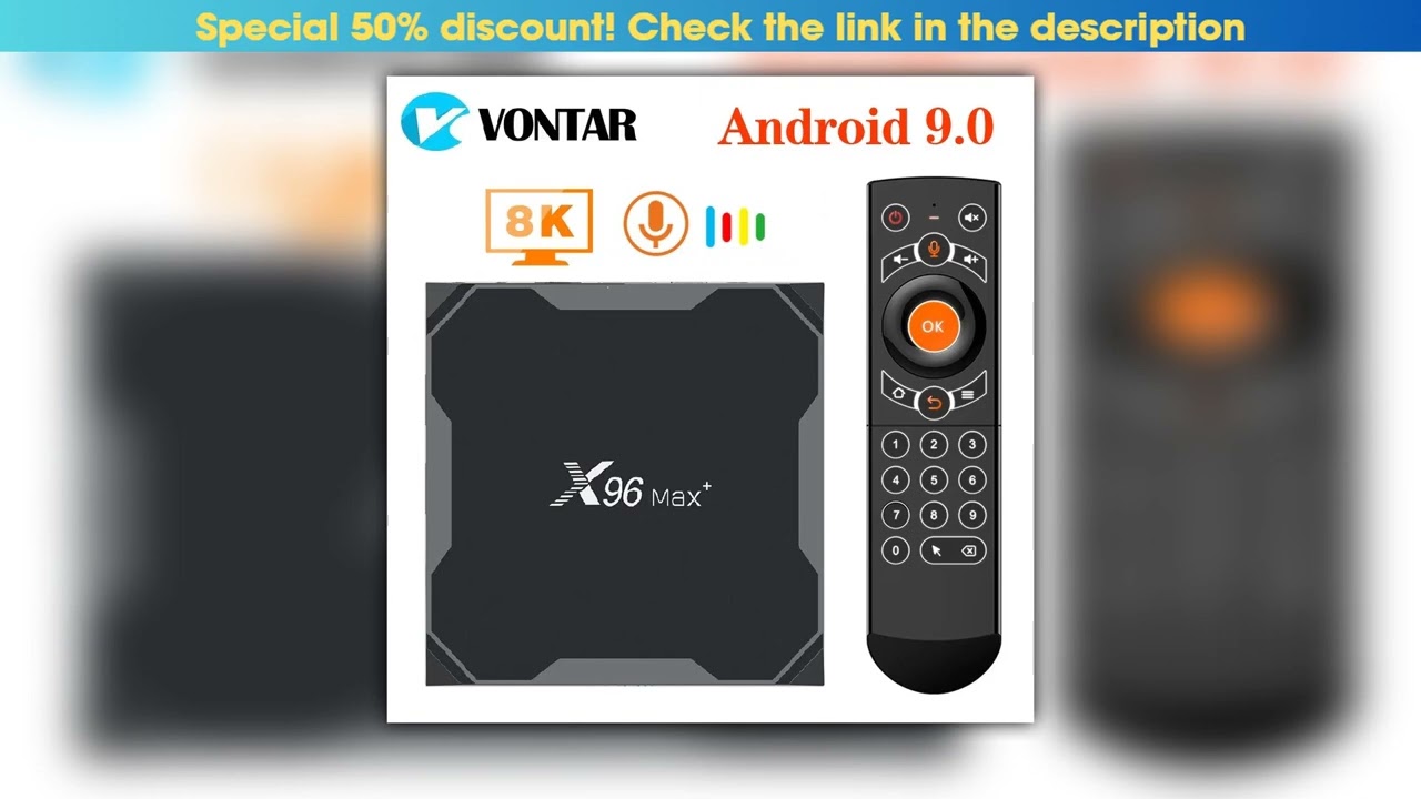 VONTAR X96 max plus Android 90 TV Box Amlogic S905X3 Quad Core 4GB 32GB 64GB Wifi 4K X96Max X3