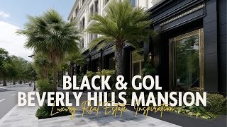 Inside a Black & Gold Beverly Hills Mansion  Luxury Real Estate and Home Renovation Inspiration