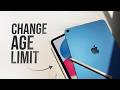 How to Change Age Limit on iPad (tutorial)
