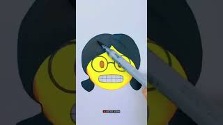 EMOJI 😬👧=? ❤ SCRATCH ART