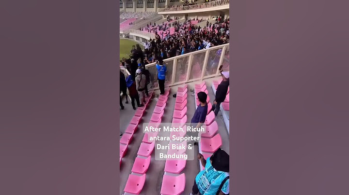 Ricuh Suporter PSBS Biak Menyerang Suporter dari Persib.  #biakpersib #persib #ligabri1#psbsbiak