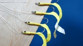 How To Make Sabiki Curly Tail Sand Eels sea fishing lures