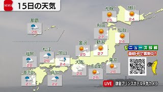 4月15日の天気