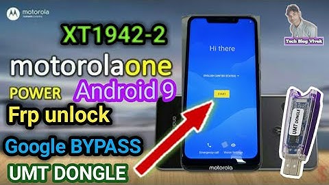 Moto xt1942-2 motorola one power frp unlock google bypass with umt dongle