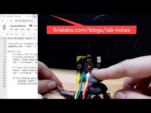Using Python to interface a Joystick to the micro:bit
