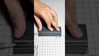 Beveling an edge of a leather product with a leather crafting tool called edge beveler🔥🧩