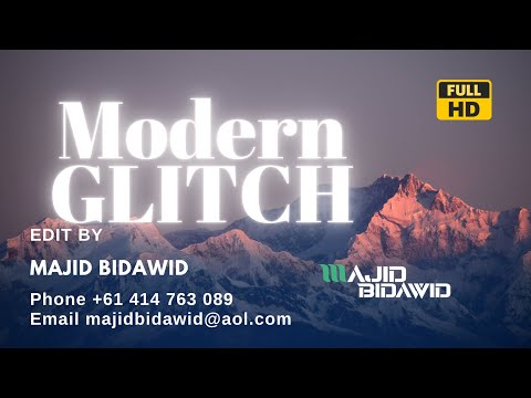 Modern Glitch Slideshow template Official video