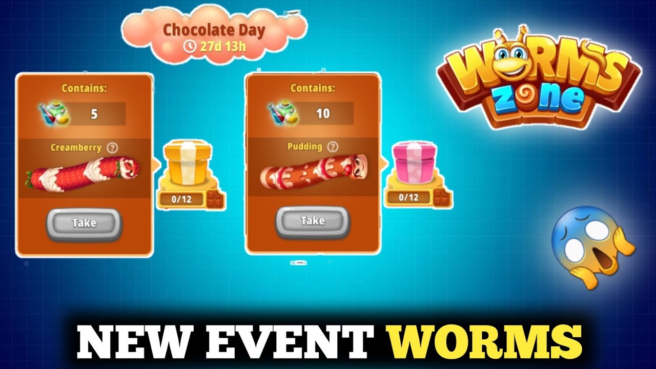 NEW EVENT WORM 😱 IN worm zone.io game | Chocolate Day Event in worm zone.io | Worms Zone game play