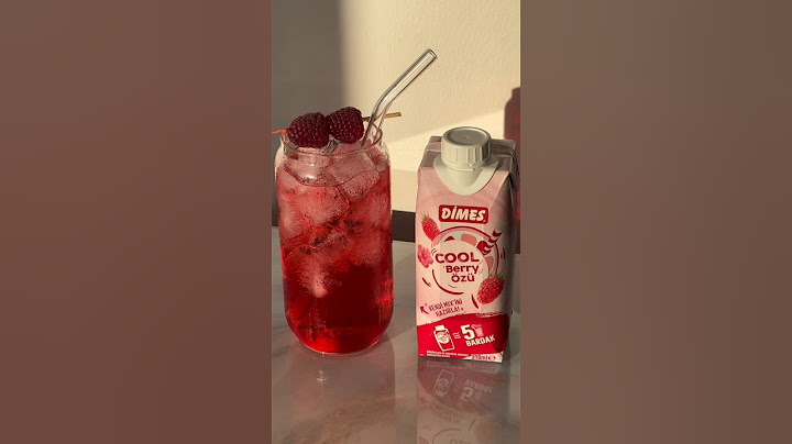 Yapılışını biliyosunuz👀 1 ölçü #dimescoolberry, 3 katı su ve boolll buz💗 #GöründüğündenDahaFazlası