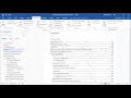Quick Tip: Microsoft Word: Table of Contents