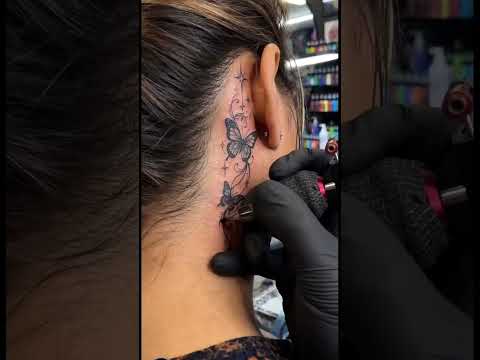 Fly beautifully 🦋#tattoo #tattoodesign #tattooideas #finelinetattoo #butterflytattoo #inked
