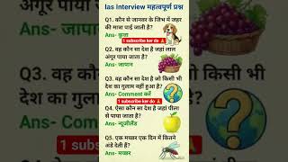 UPSC IAS GK Question 🤔 | General Knowledge Quiz | क्या आप जवाब दे सकते हैं? #shortsHashtags:#UPSC