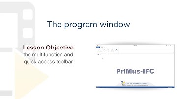 PriMus IFC Tutorial - The program window - ACCA software