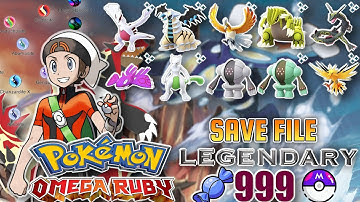Mega Evolution Shiny✨ & Unlimited items Omega ruby Save File Cintra #pokemon