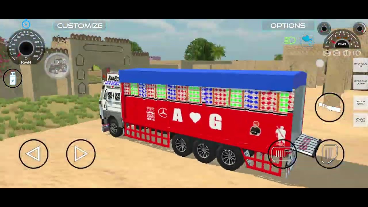 Aaj truck se ghehu ke katta lana hai Indian vehicles simulator 3d gameplay video 