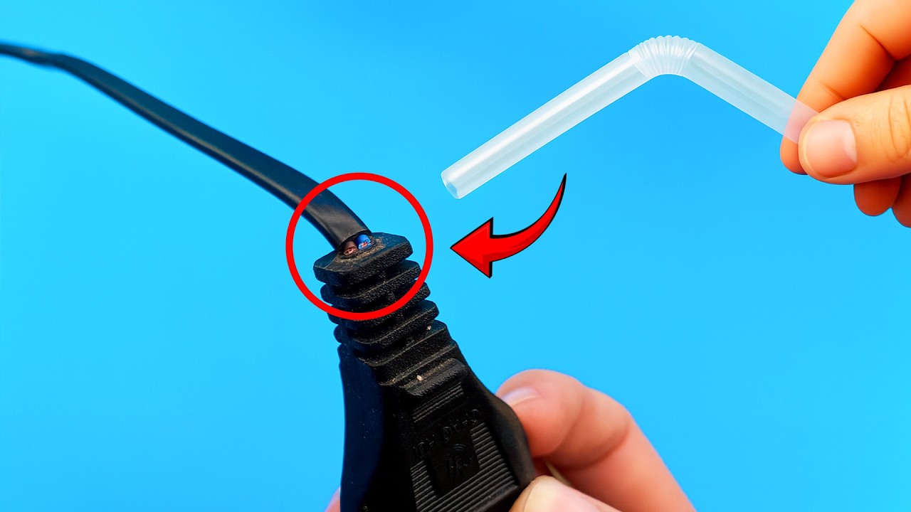 Очень немногие знают, как починить сломанную электрическую вилку! Отличная идея!