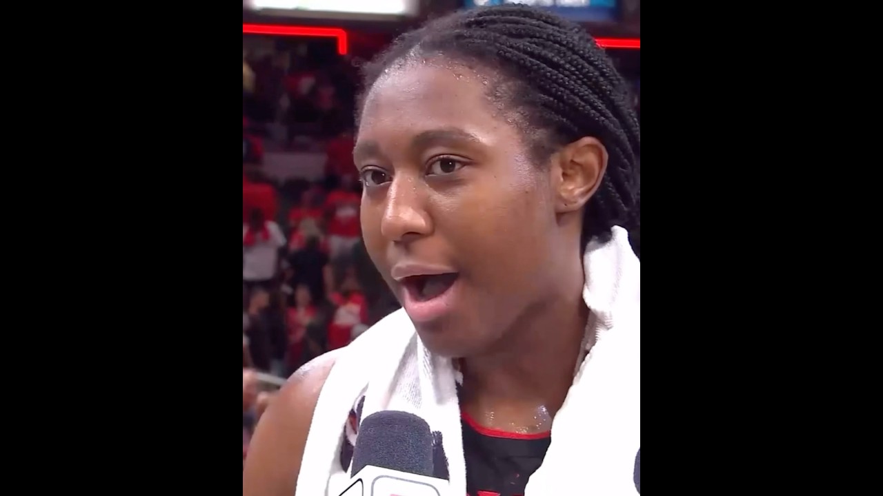 Aliyah Boston postgame sideline interview