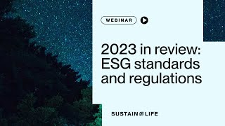 Webinar 2023 in review ESG standards and regulations