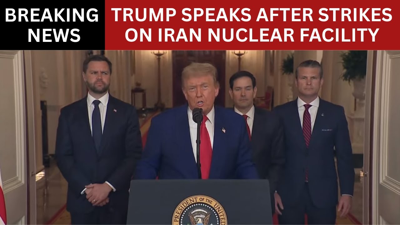 FULL SPEECH - President Trump Addresses Nation After Strikes on Iran ...