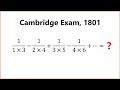 Can You Solve A Very Old Cambridge Exam Question?