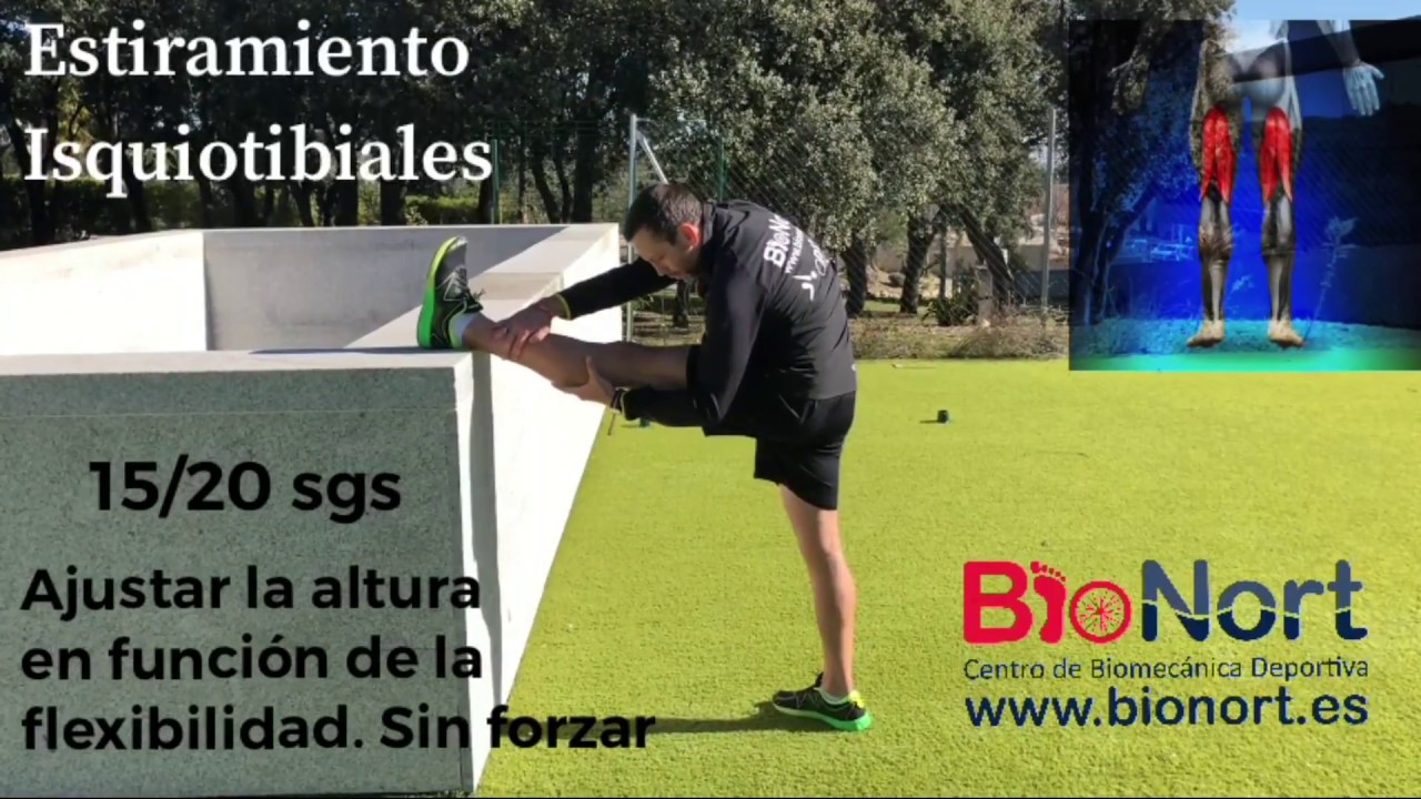 estiramientos Estiramiento isquiotibiales