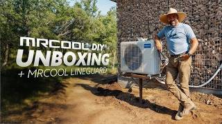 Unboxing of MRCOOL DIY Ductless Mini Split with line sets and LineGuard