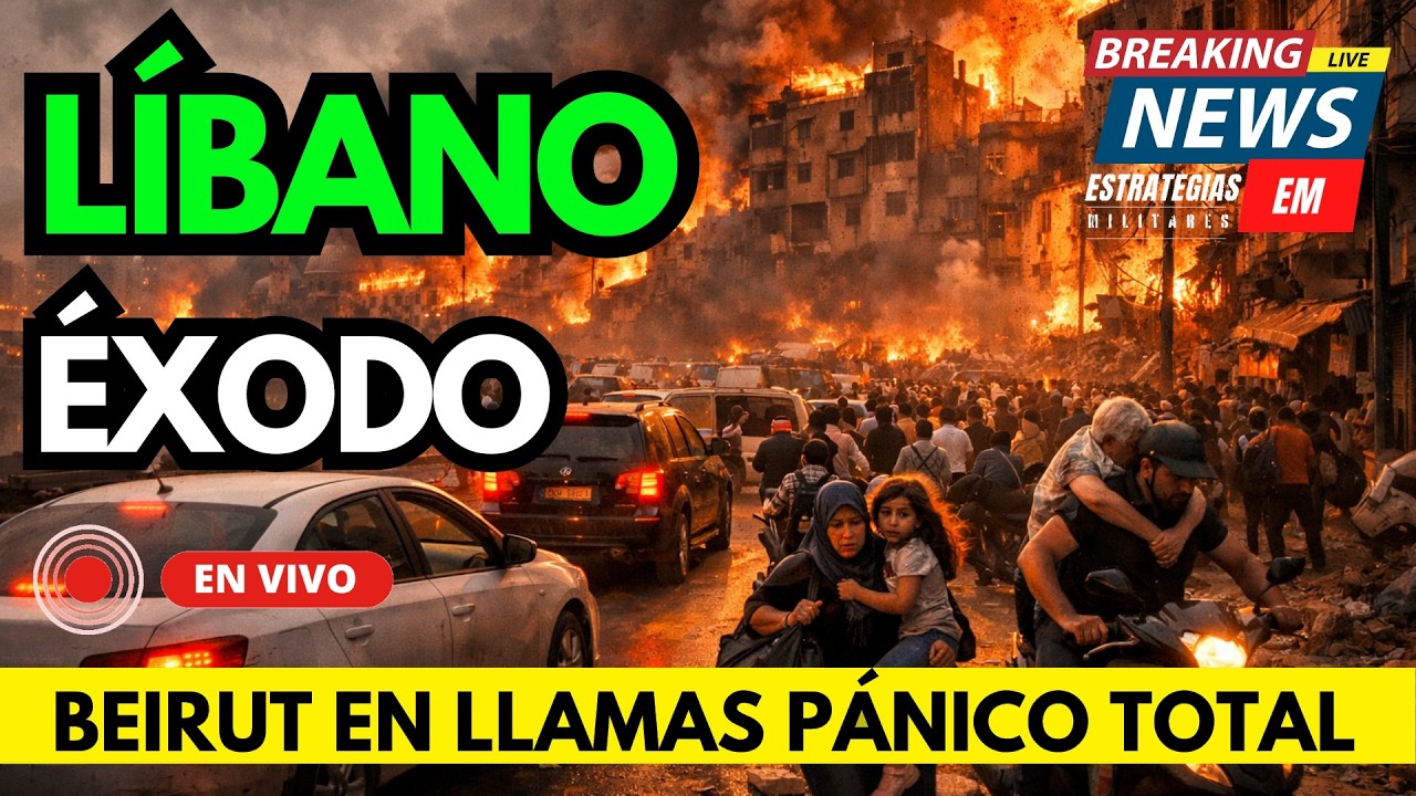🚨 NOTICIAS ISRAEL BEIRUT EN LLAMAS TRAS LA ORDEN DE EVACUACIÓN DE ISRAEL