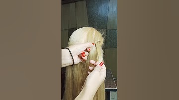 🦋Simple Loop Waterfall Braid #Waterfallbraid #Braid #YTshort #Shorts #foryou