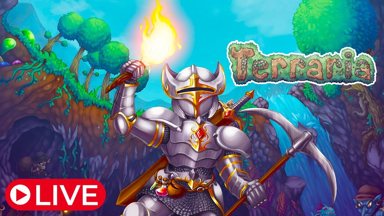 TERRARIA AO VIVO! Começando do Zero, Explorando Biomas e Enfrentando Chefes Épicos!  - 01