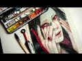 [WATERCOLOR] - Coloring ITACHI in semi-realistic style