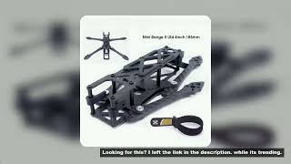 Mini Range II LR4 4 Inch 185mm Carbon Fiber Frame with 3D TPU Printing Kits Fits 16/20/25.5mm Stack