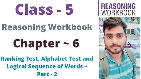 Class- 5 | Reasoning Olympiad Workbook | C- 6 | Ranking Test | Part - 2 | By- Sudhir Sir
