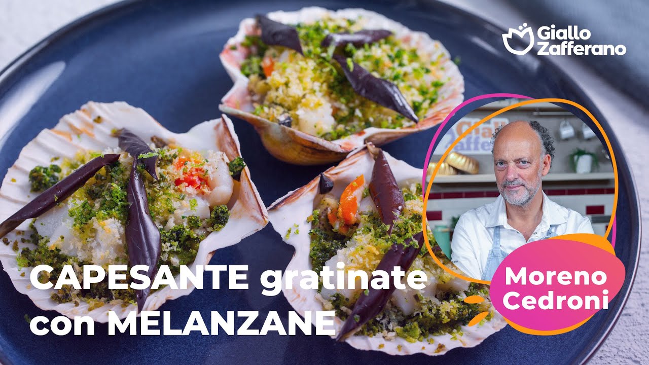 Capesante Gratinate con Melanzane