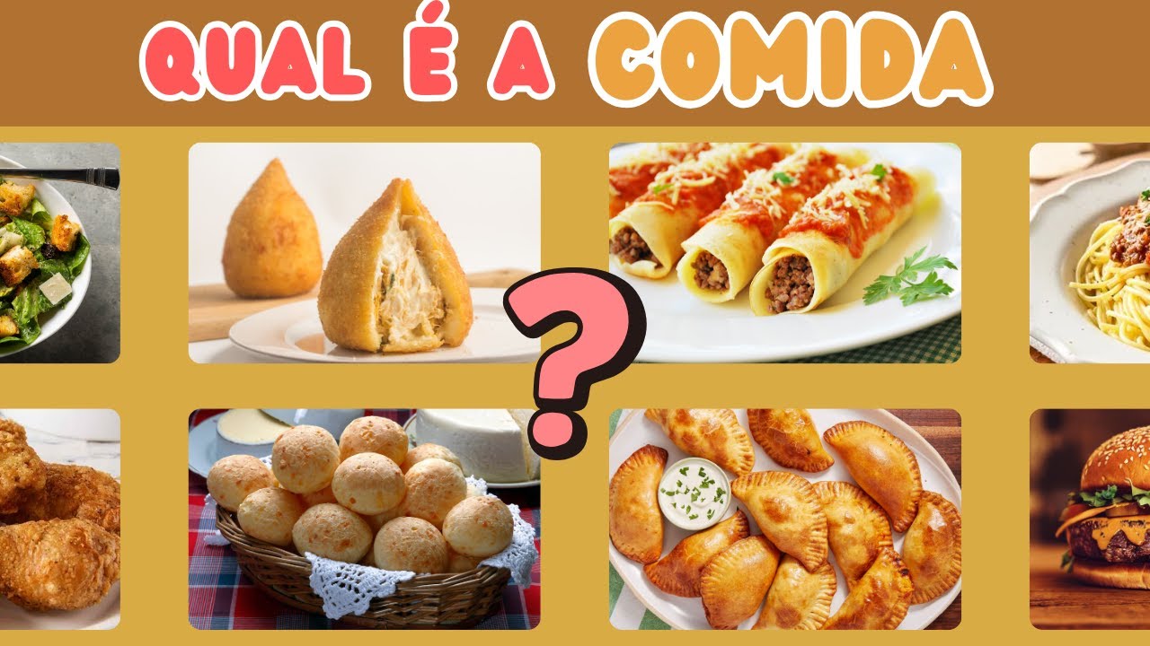 🍔🍕 Qual o NOME da COMIDA? | 😱 Você conhece TODAS? 🧠| AW Quiz 🎯