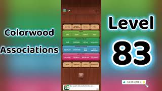 Colorwood Associations Level 83 Answers 🧩✨ | Go Answer