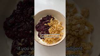 Blueberry chia seeds jam & lemon granola yogurt bowl