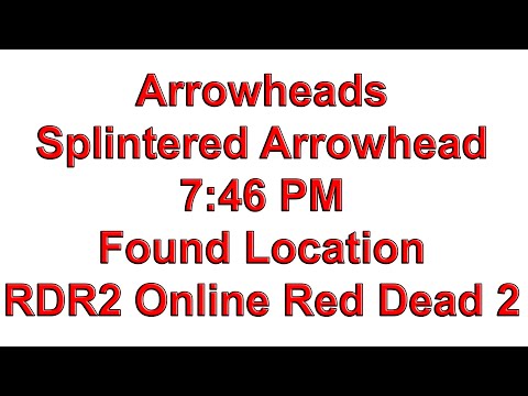 Arrowheads Splintered Arrowhead Found Location - RDR2 Online Red Dead Redemption 2