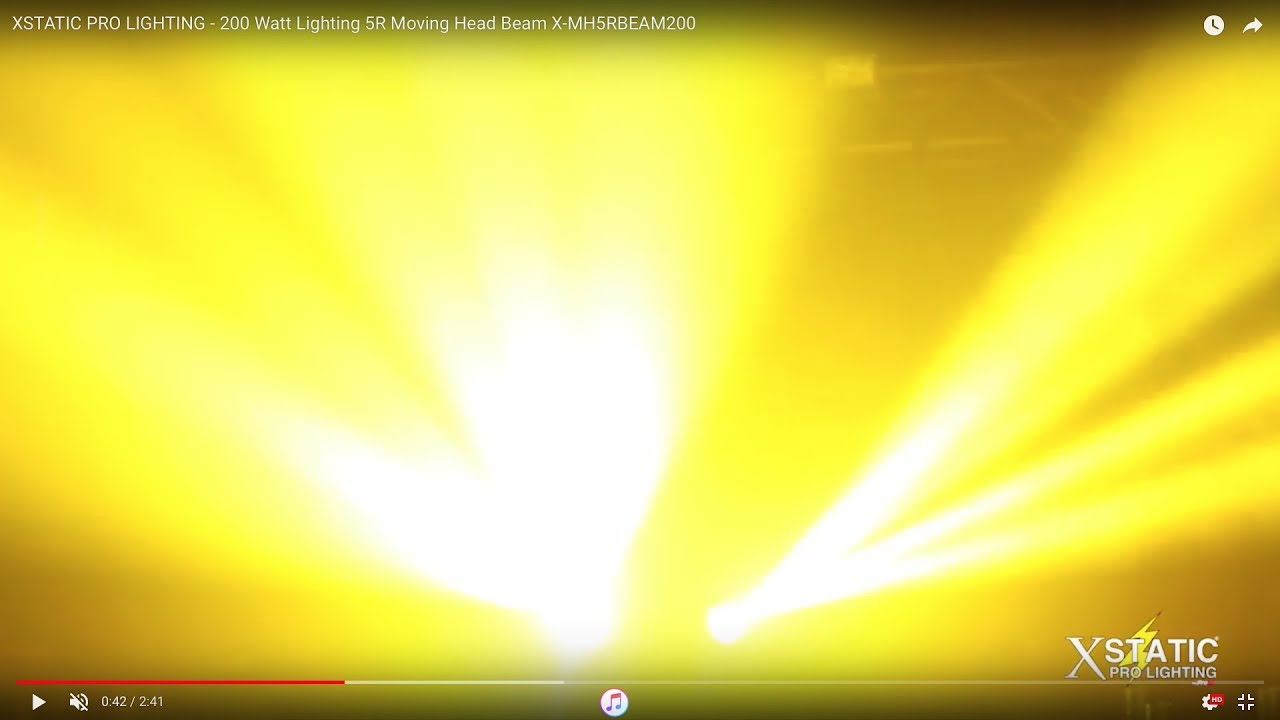 XSTATIC PRO LIGHTING - 200 Watt Lighting 5R Moving Head Beam X ...