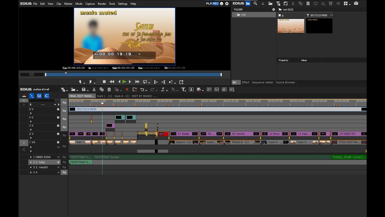 Srivalli Pushpa Movie Cinematic Title Songs Edius Project Free New 2022 Edius 7,8,9,X Available