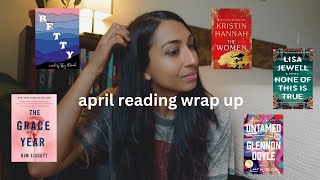 april reading wrap-up 🌧️📕 I read 5 books last month and only recommend one of them @mansreads