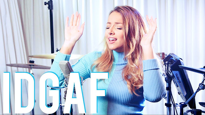 IDGAF Cover version - Cover performance video thumbnail
