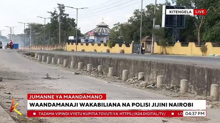 K24 TV LIVE| Tuesday protests