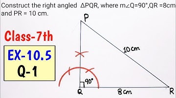 EX 10.5, Q 1, Class 7th Maths, Practical Geometry, Chapter 10 Ncert