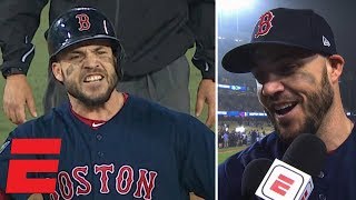 Boston Red Sox's Steve Pearce, Brock Holt and Mitch Moreland talk Game 4 World Series | MLB Sound