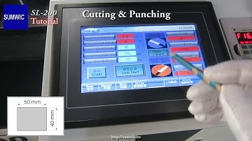 Cutting & Punching Strips (40x50) on SL-200 Core cutting line