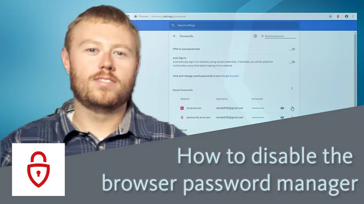 How to disable the browser password manager