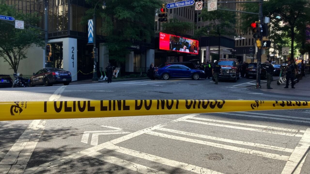 2 men, 2 women including suspect shot in downtown Atlanta